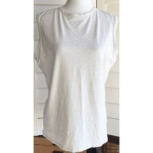 Coolibar Womens XL Lumaleo High Neck Tank Top UPF 50+  Heather Gray Organic